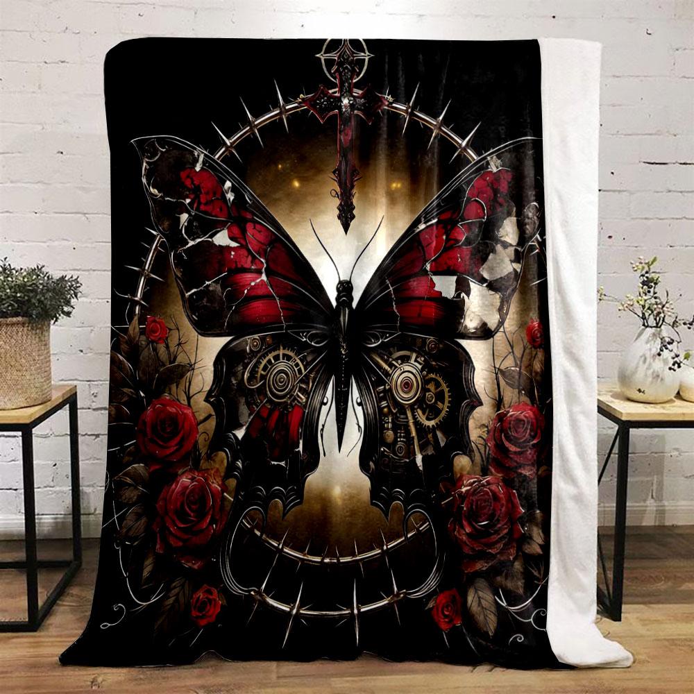 Black Background with Butterflies and Roses Print Blanket Home Travel Camping for Adults and Kids Luxury Gifts Picnic Blanket 75x90cm
Black Background with Butterflies and Roses Print Blanket Home Travel Camping for Adults and Kids Luxury Gifts Picnic Blanket 75x90cm