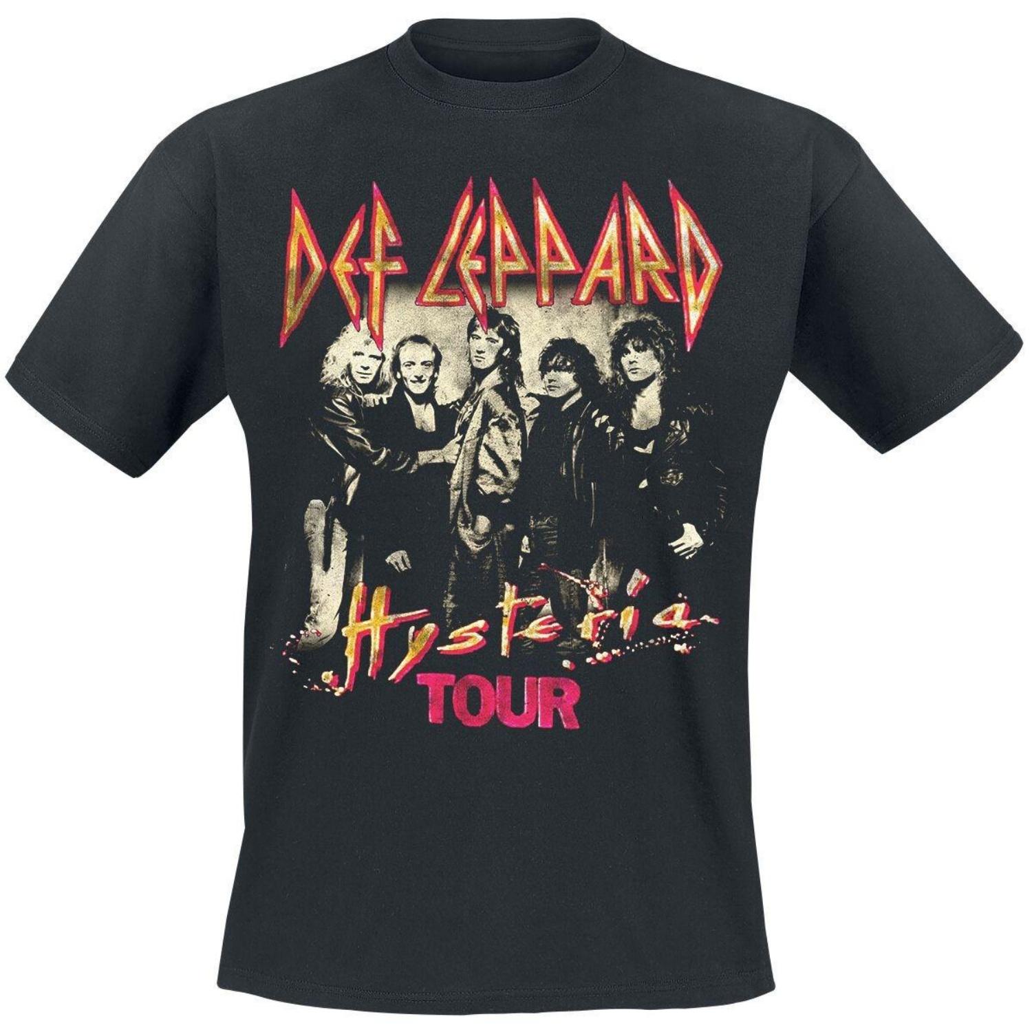 Рок-футболка Def Leppard для фанатов, любящих ретро-дизайн Hysteria Tour, для повседневной носки S чёрный
Рок-футболка Def Leppard для фанатов, любящих ретро-дизайн Hysteria Tour, для повседневной носки S чёрный