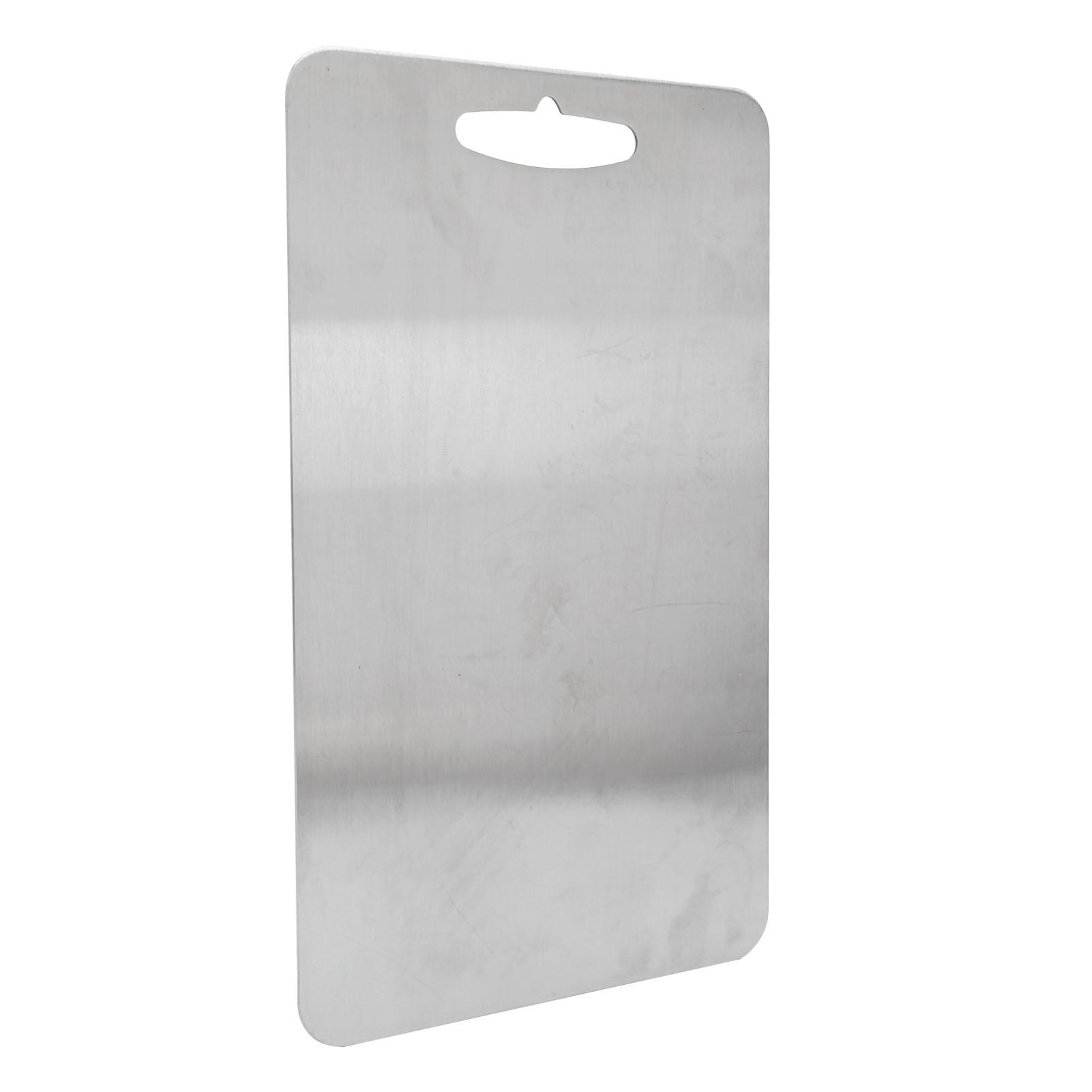 Cutting Board Multifunctional Doublesided Stainless Steel Chopping Board for Kitchen Cooking Vegetable Meat Cutting
Cutting Board Multifunctional Doublesided Stainless Steel Chopping Board for Kitchen Cooking Vegetable Meat Cutting