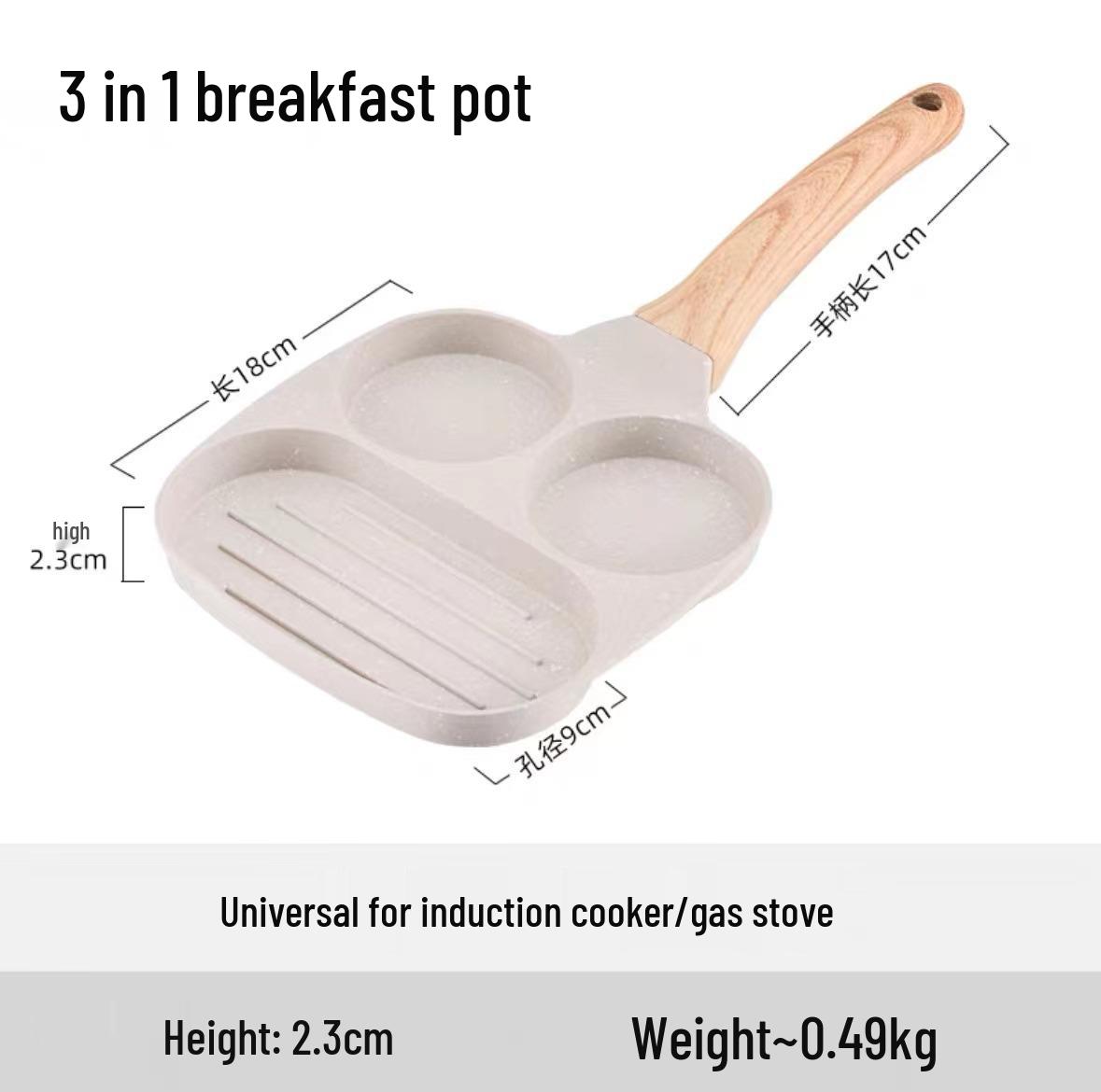Maifan Stone Non-Stick Four-Hole Mini Steak & Egg Pan for Induction Cookers
Maifan Stone Non-Stick Four-Hole Mini Steak & Egg Pan for Induction Cookers