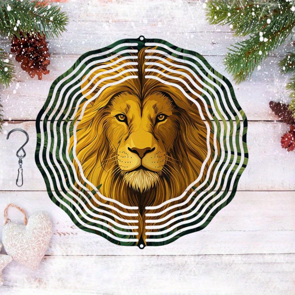 Kaijit - 1pc Metal Wind Chime, Golden Lion Pattern Decorative Spiral Hanging Garden Wind Chime, Powered Art Craft, Two-Way Rotatable
Kaijit - 1pc Metal Wind Chime, Golden Lion Pattern Decorative Spiral Hanging Garden Wind Chime, Powered Art Craft, Two-Way Rotatable