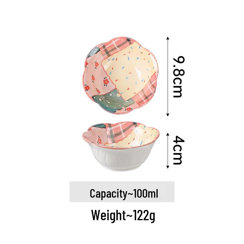 ZISIZ Colorful Patchwork Ceramic Bowl and Dish Set
ZISIZ Colorful Patchwork Ceramic Bowl and Dish Set