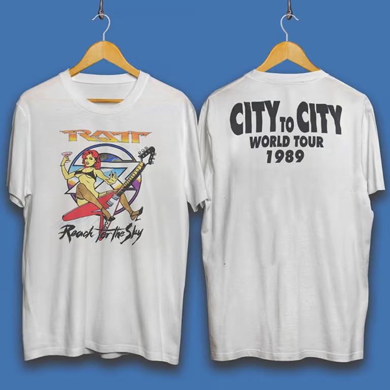 80s 1989 Ratt City to City Tour Tshirt For Fan All Size Unisex T-Shirt L
80s 1989 Ratt City to City Tour Tshirt For Fan All Size Unisex T-Shirt L
