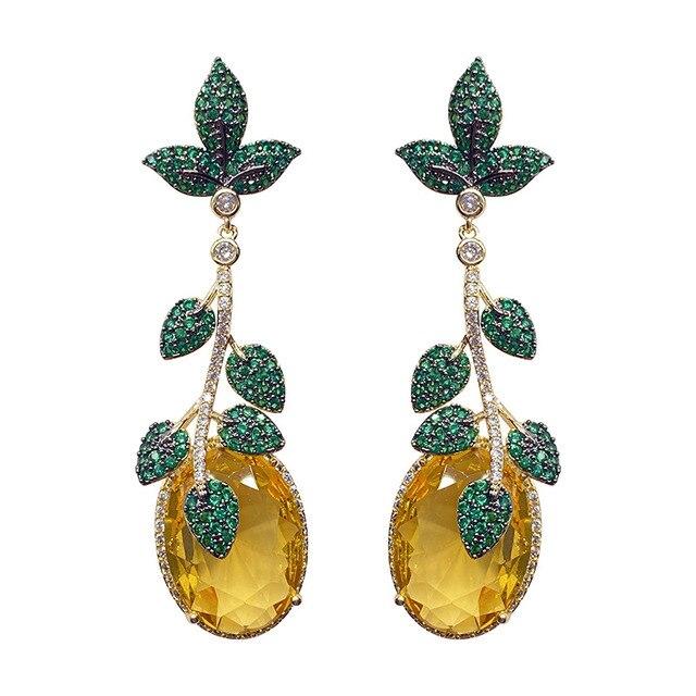 Брендовые серьги, ювелирные изделия, женские модные серьги с кубическим цирконием, длинные серьги с цветком и медью, позолоченные ювелирные изделия
Брендовые серьги, ювелирные изделия, женские модные серьги с кубическим цирконием, длинные серьги с цветком и медью, позолоченные ювелирные изделия