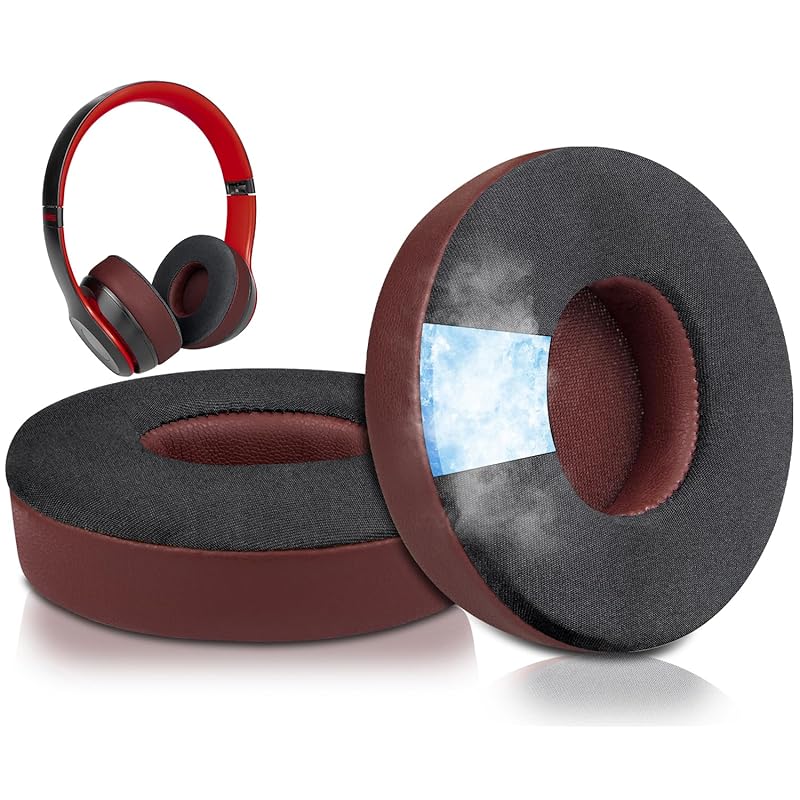SoloWIT cooling gel pad ear pads Beats Solo 2 & 3 Wireless (B0534/A1796) for replacement pads head pad noise isolation high density foam thick pad
SoloWIT cooling gel pad ear pads Beats Solo 2 & 3 Wireless (B0534/A1796) for replacement pads head pad noise isolation high density foam thick pad