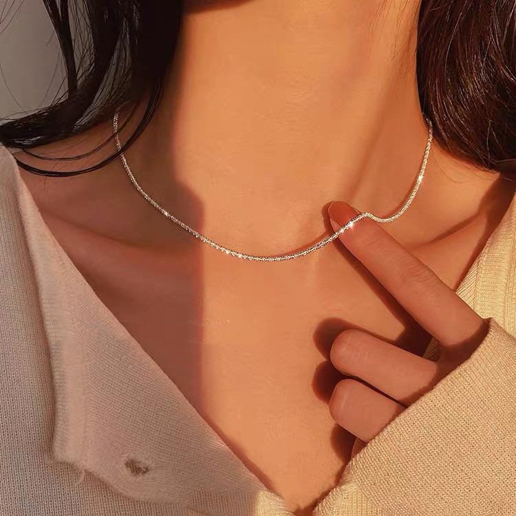 Gypsophila 14K Gold-Plated Sterling Silver Necklace: Sparkling Clavicle Choker Chain for Women. 14K Gold
Gypsophila 14K Gold-Plated Sterling Silver Necklace: Sparkling Clavicle Choker Chain for Women. 14K Gold
