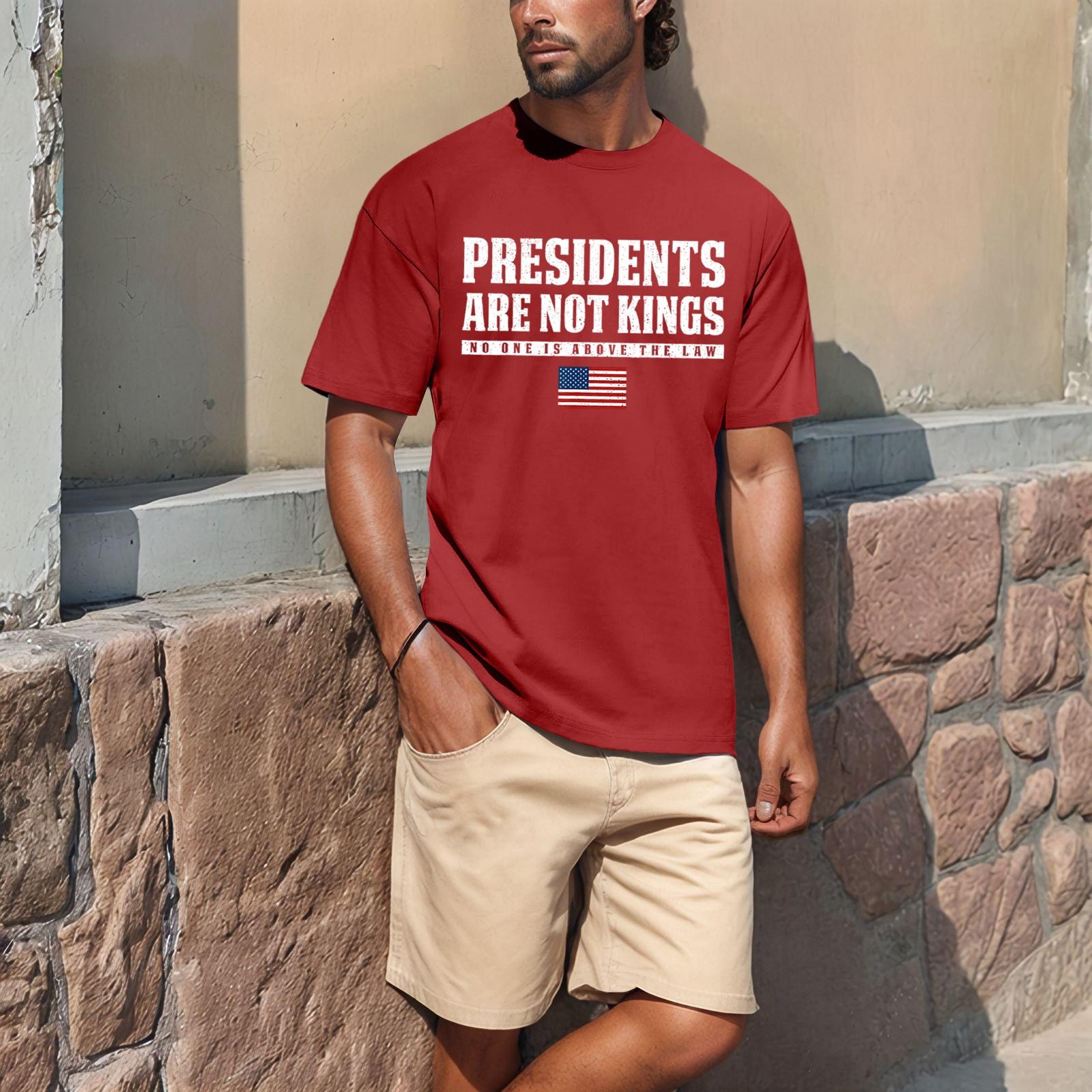 Популярна літня чоловіча футболка з круглим вирізом і короткими рукавами L червоний
Популярна літня чоловіча футболка з круглим вирізом і короткими рукавами L червоний