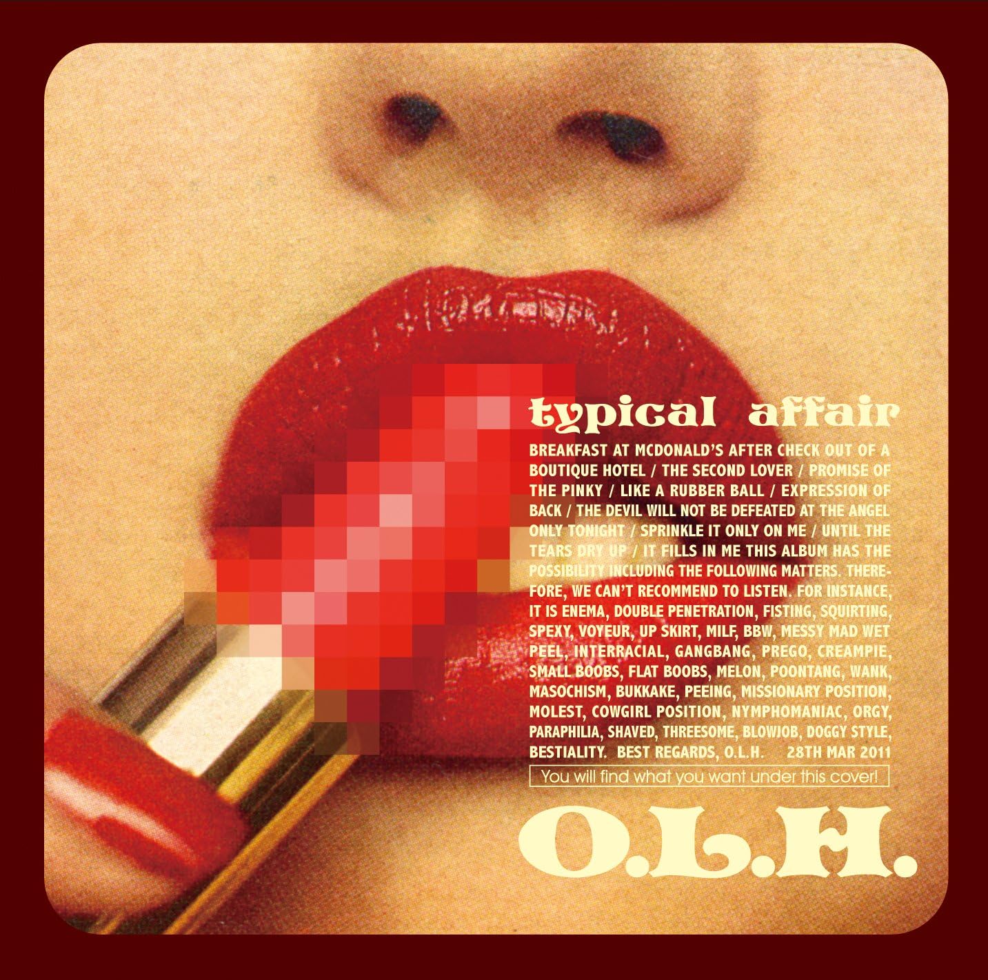 CD MENKAE LUCKY HOLE A Typical Affair PCD28015 PVINE 2011 Japan Japanese PopRock Used
CD MENKAE LUCKY HOLE A Typical Affair PCD28015 PVINE 2011 Japan Japanese PopRock Used