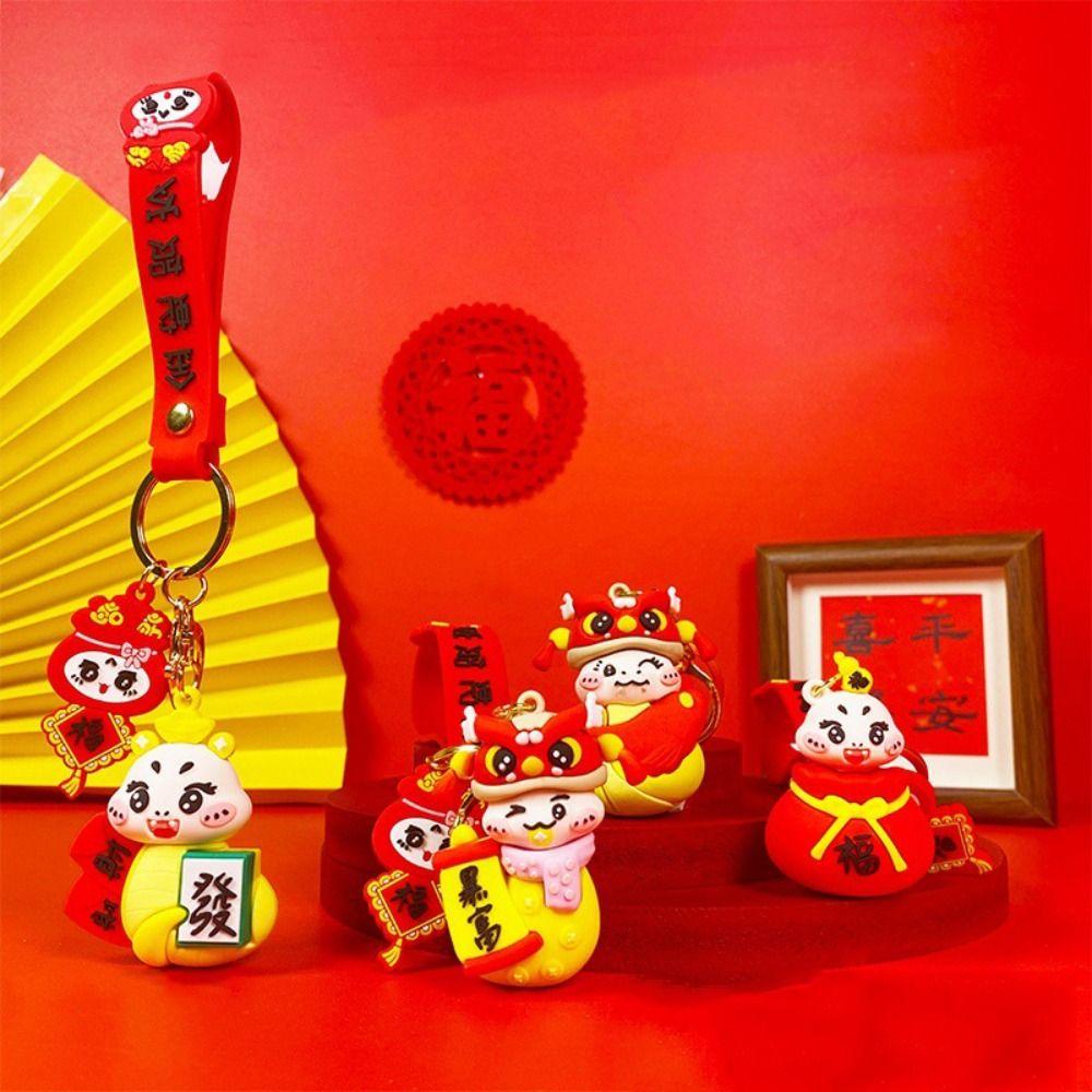 Blessing New Year Key Ring Creative Cartoon Snake Pendant Kawaii Snake Year Keychain Party Favors Style 3
Blessing New Year Key Ring Creative Cartoon Snake Pendant Kawaii Snake Year Keychain Party Favors Style 3