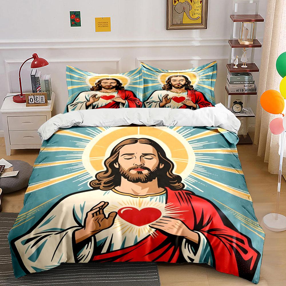 A depiction of Jesus. Bedding sets Duvet cover sets Duvet covers Pillowcases(1 * Duvet Cover 2 * Pillowcases, without duvet insert) 135x200cm
A depiction of Jesus. Bedding sets Duvet cover sets Duvet covers Pillowcases(1 * Duvet Cover 2 * Pillowcases, without duvet insert) 135x200cm