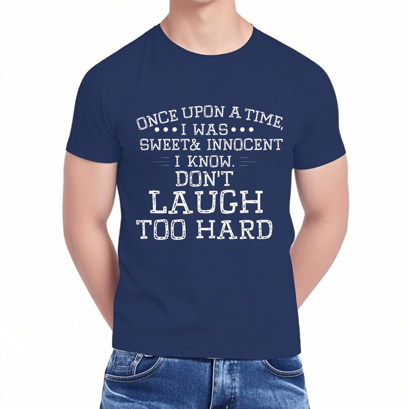 Retro Women Summer tshirt Once Upon A Time I Was Sweet And Innocent I Know Dont Laugh Too Hard Short Sleeve Workout O Neck For as the picture10478 темно-синього кольору
Retro Women Summer tshirt Once Upon A Time I Was Sweet And Innocent I Know Dont Laugh Too Hard Short Sleeve Workout O Neck For as the picture10478 темно-синього кольору