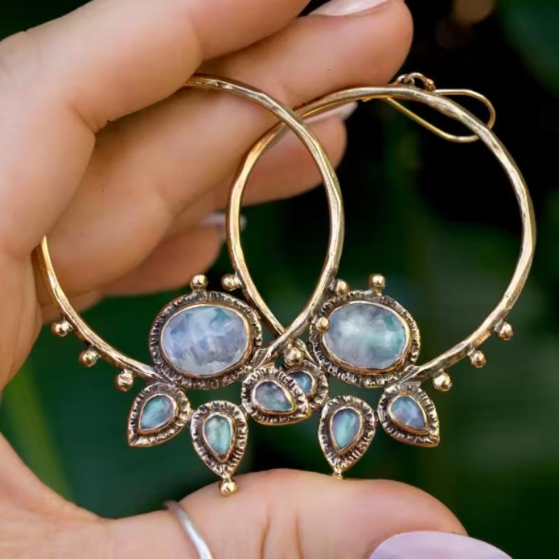 2 Pieces/set of Retro Circle Droplet Shaped Pendant Earrings, Women s Personalized Ethnic Style Holiday Accessories Gift
2 Pieces/set of Retro Circle Droplet Shaped Pendant Earrings, Women s Personalized Ethnic Style Holiday Accessories Gift