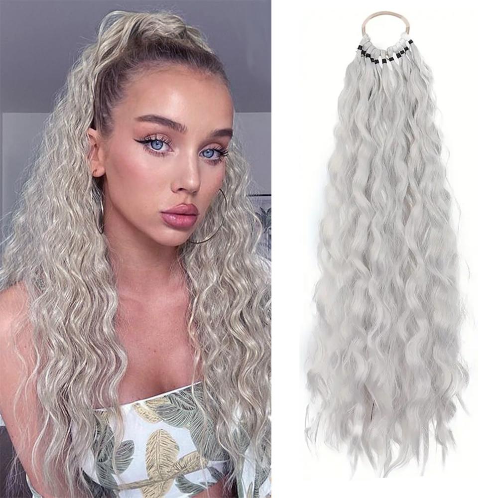 LISI HAIR Synthetic Long Curly With Elastic Band Ponytail Extension Heat Resistant Pony Tail For Women Daily Party Cosplay Wear 60cm
LISI HAIR Synthetic Long Curly With Elastic Band Ponytail Extension Heat Resistant Pony Tail For Women Daily Party Cosplay Wear 60cm
