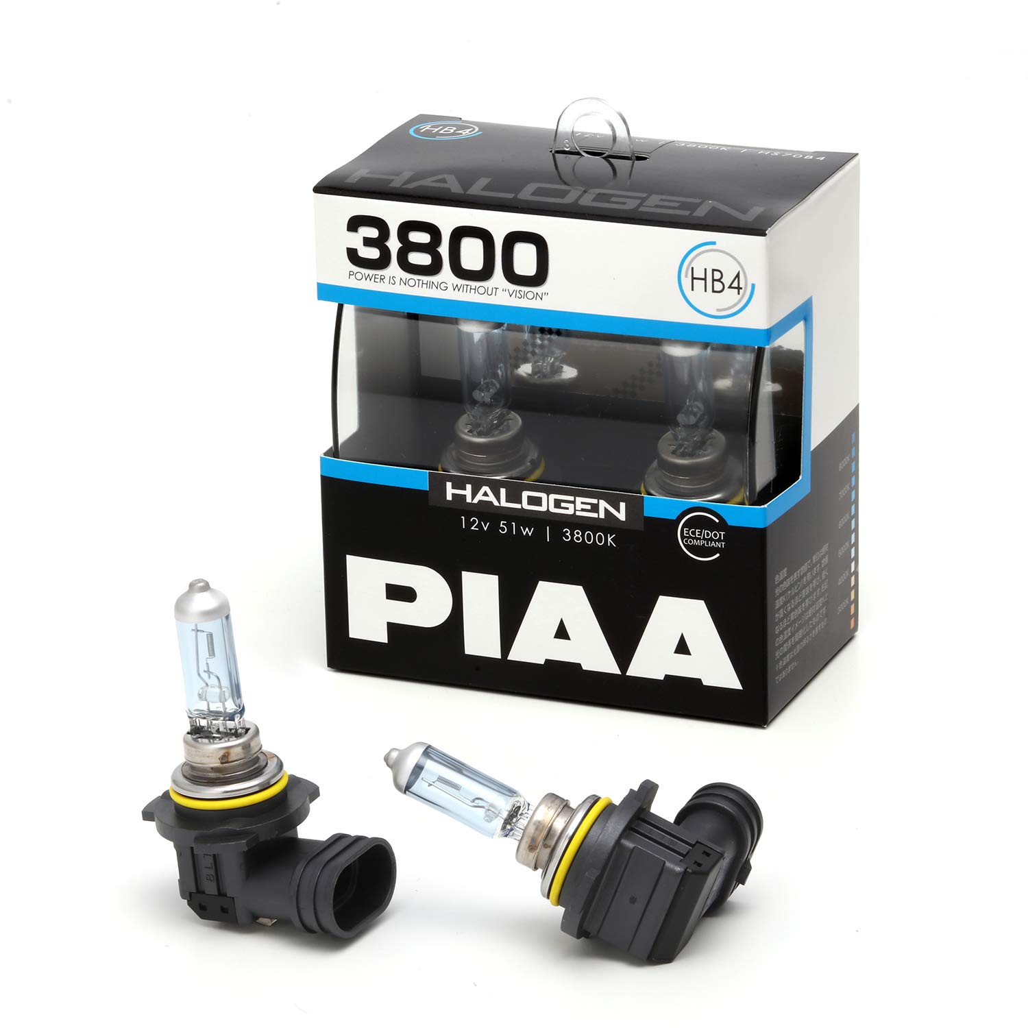 PIAA HB4 3800K Halogen Headlights and Fog 12V ECE HS70B4 Lamps, 2-Pack, 51W, Compliant,
PIAA HB4 3800K Halogen Headlights and Fog 12V ECE HS70B4 Lamps, 2-Pack, 51W, Compliant,