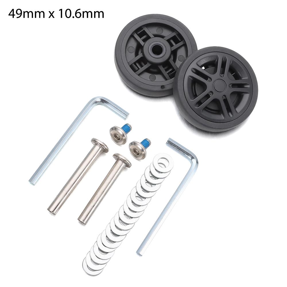 Durable Suitcase Parts Axles Suitcase Wheels Replacement with Screw Replace Wheels Travel Luggage Wheels Luggage Accessories
Durable Suitcase Parts Axles Suitcase Wheels Replacement with Screw Replace Wheels Travel Luggage Wheels Luggage Accessories