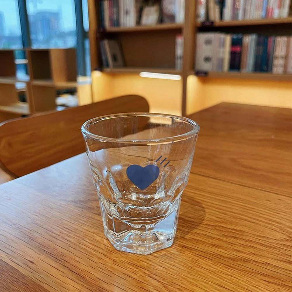 Процент Маленькая синяя бутылка Стеклянная чашка Мерная чашка Изысканные прозрачные кофейные принадлежности Кухонные принадлежности Эспрессо Аравийский