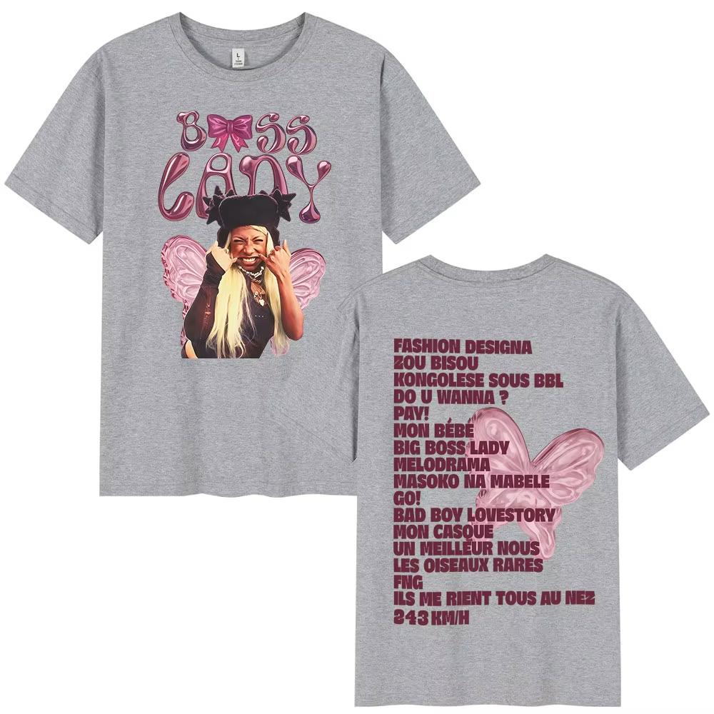 Rapper Theodora BOSS Lady album graphics 100Cotton music Tshirt Men 2026 New Summer Hip hop unisex Short sleeve shirt fan gifts 4XL
Rapper Theodora BOSS Lady album graphics 100Cotton music Tshirt Men 2026 New Summer Hip hop unisex Short sleeve shirt fan gifts 4XL