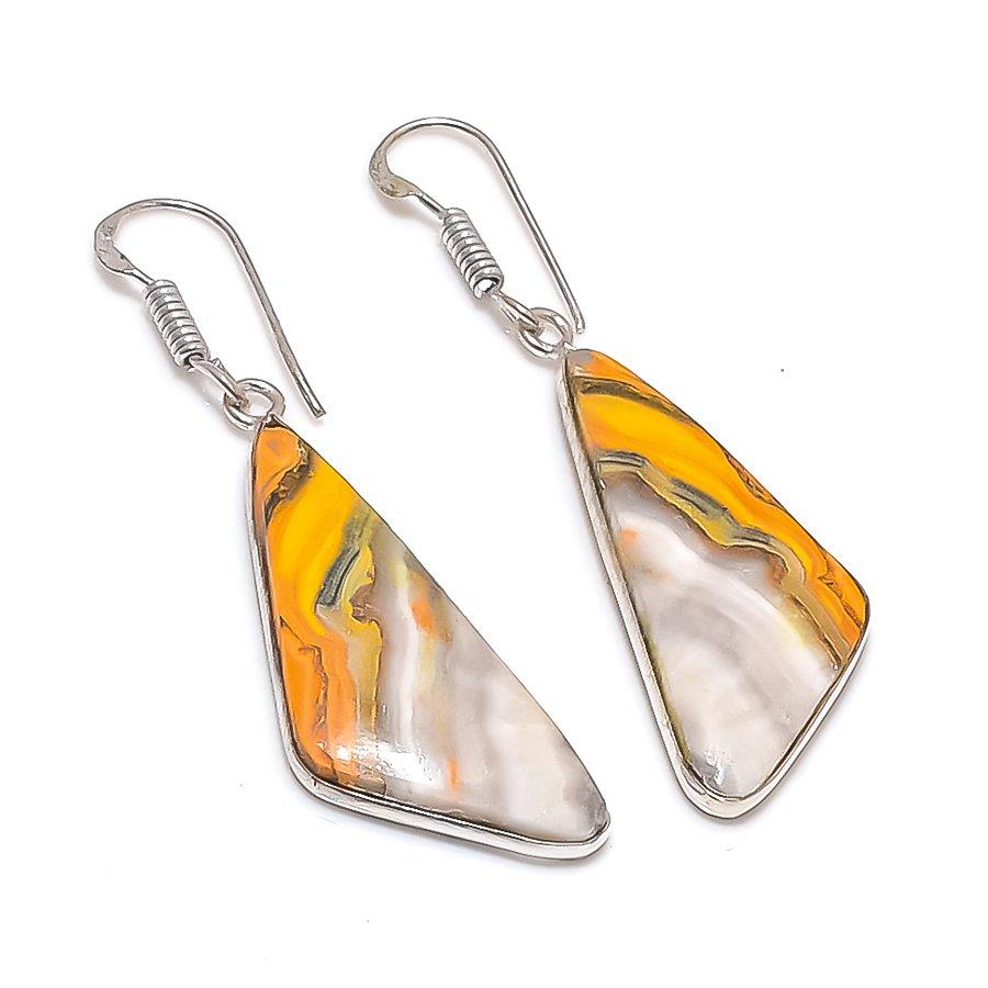 Серьги из натурального яшмы Bumble Bee Jasper из стерлингового серебра 925 пробы 2,01 дюйма s6w58
Серьги из натурального яшмы Bumble Bee Jasper из стерлингового серебра 925 пробы 2,01 дюйма s6w58