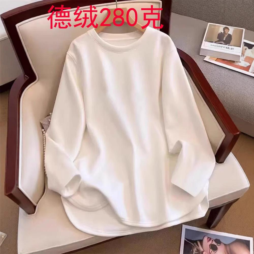 2025 new Korean version of versatile German velvet spring and autumn long-sleeved bottoming shirt for women s loose medium and long irregular top M білий
2025 new Korean version of versatile German velvet spring and autumn long-sleeved bottoming shirt for women s loose medium and long irregular top M білий