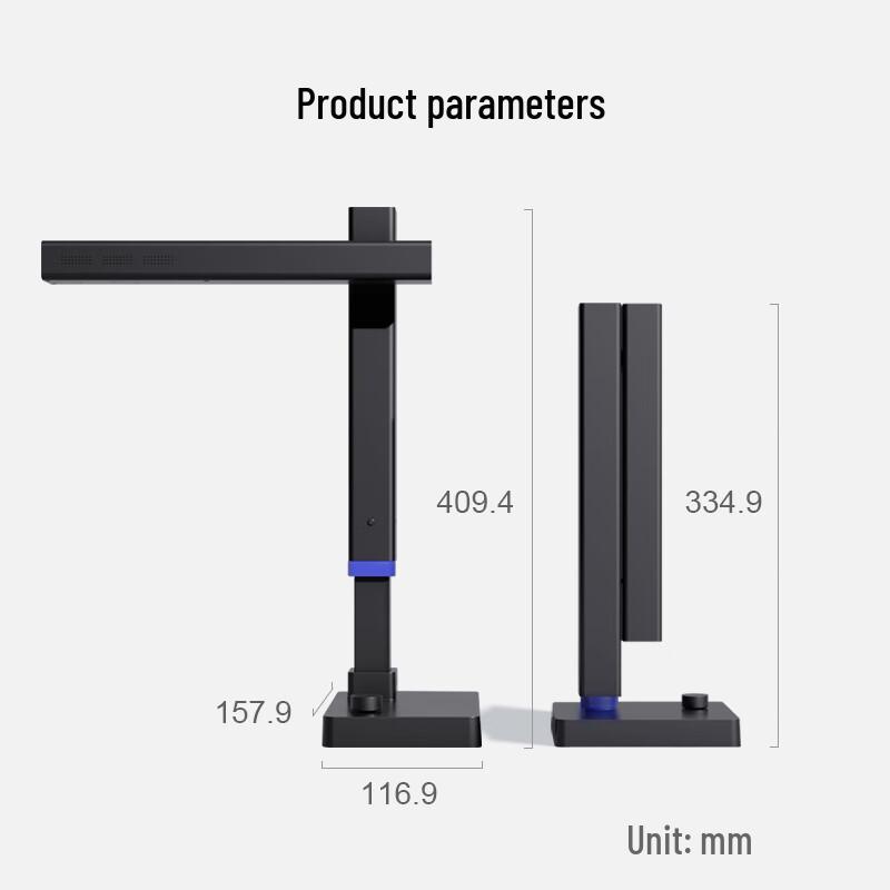CZUR UA3 Max A3 22MP Document Camera with Network Interface CN plug (adapter included)
CZUR UA3 Max A3 22MP Document Camera with Network Interface CN plug (adapter included)