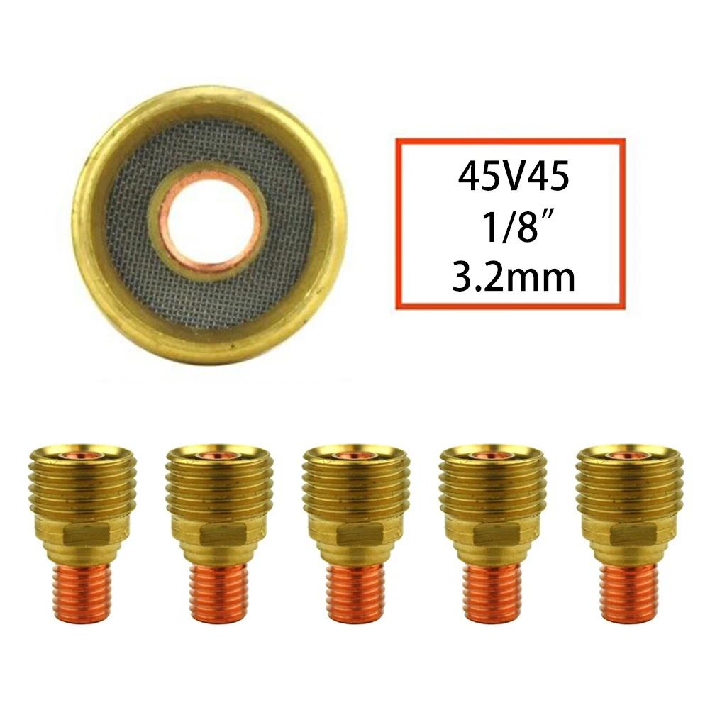 5-piece Set Of Gas Lens Chucks For 9/20/25 Series TIG Welding With Gas Lens Assemblies. Compatible With All Major Brands.
5-piece Set Of Gas Lens Chucks For 9/20/25 Series TIG Welding With Gas Lens Assemblies. Compatible With All Major Brands.