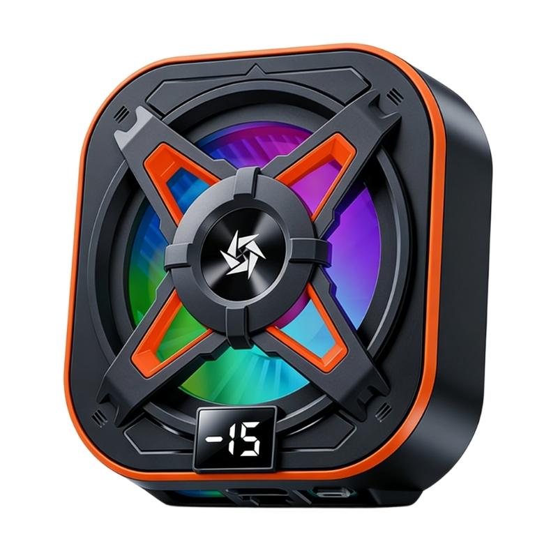 Cooling System Low Noise Heatsink for Phone 2 Gear Adjustable Magnetic Cooling Fan with Digital Temperature Display
Cooling System Low Noise Heatsink for Phone 2 Gear Adjustable Magnetic Cooling Fan with Digital Temperature Display