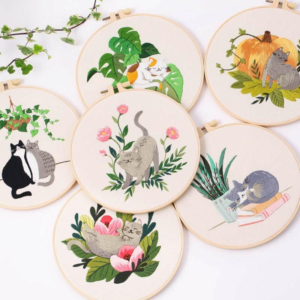 DIY Cross Stitch Set Colorful Embroidery Set Home Decor Cat Embroidery Kit Adults
DIY Cross Stitch Set Colorful Embroidery Set Home Decor Cat Embroidery Kit Adults