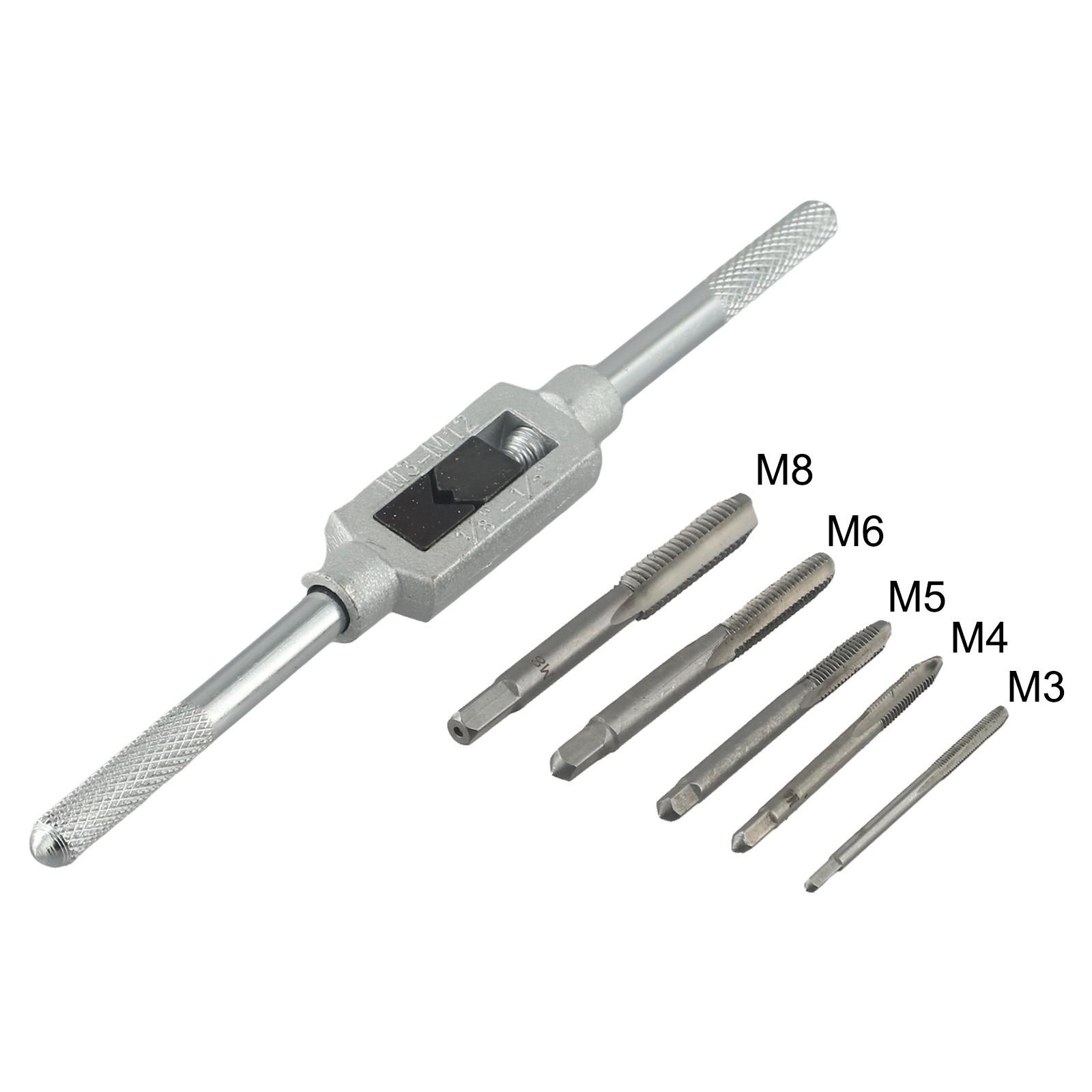 Adjustable Ratchet Tap Manual Tapping Set Tap Wrench Set 6-piece set
Adjustable Ratchet Tap Manual Tapping Set Tap Wrench Set 6-piece set