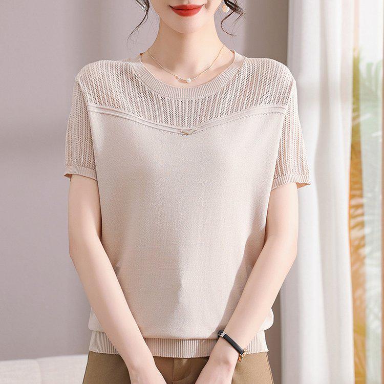 Women s Casual Slim Fit Hollow Knit T-shirt with Short Sleeves - Comfortable Mother s Wear 2XL (for 57.5-70 kg) бежевый
Women s Casual Slim Fit Hollow Knit T-shirt with Short Sleeves - Comfortable Mother s Wear 2XL (for 57.5-70 kg) бежевый