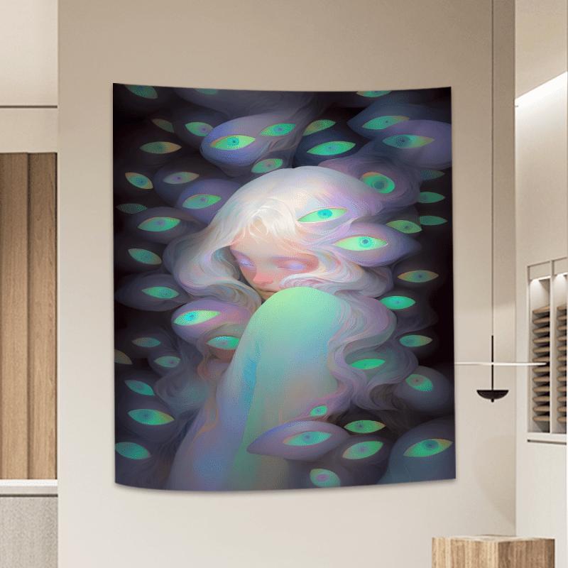 Mystical Eyes Tapestry Ethereal Wall Hanging with Glowing Eyes for Bedroom and Living Room Decor Perfect Gift 74x94cm(29x37in)
Mystical Eyes Tapestry Ethereal Wall Hanging with Glowing Eyes for Bedroom and Living Room Decor Perfect Gift 74x94cm(29x37in)