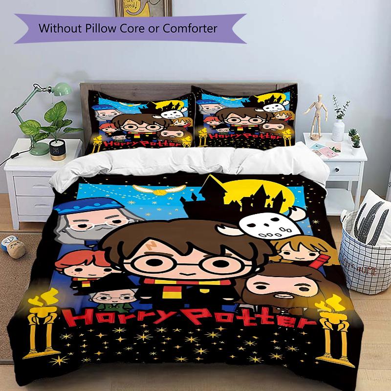3pcs Magical Night Harry Potter Adventure Bedding Set - Includes Quilt Cover and Pillowcases, Suitable for All Seasons, Machine Washable - I 135cm*200cm
3pcs Magical Night Harry Potter Adventure Bedding Set - Includes Quilt Cover and Pillowcases, Suitable for All Seasons, Machine Washable - I 135cm*200cm