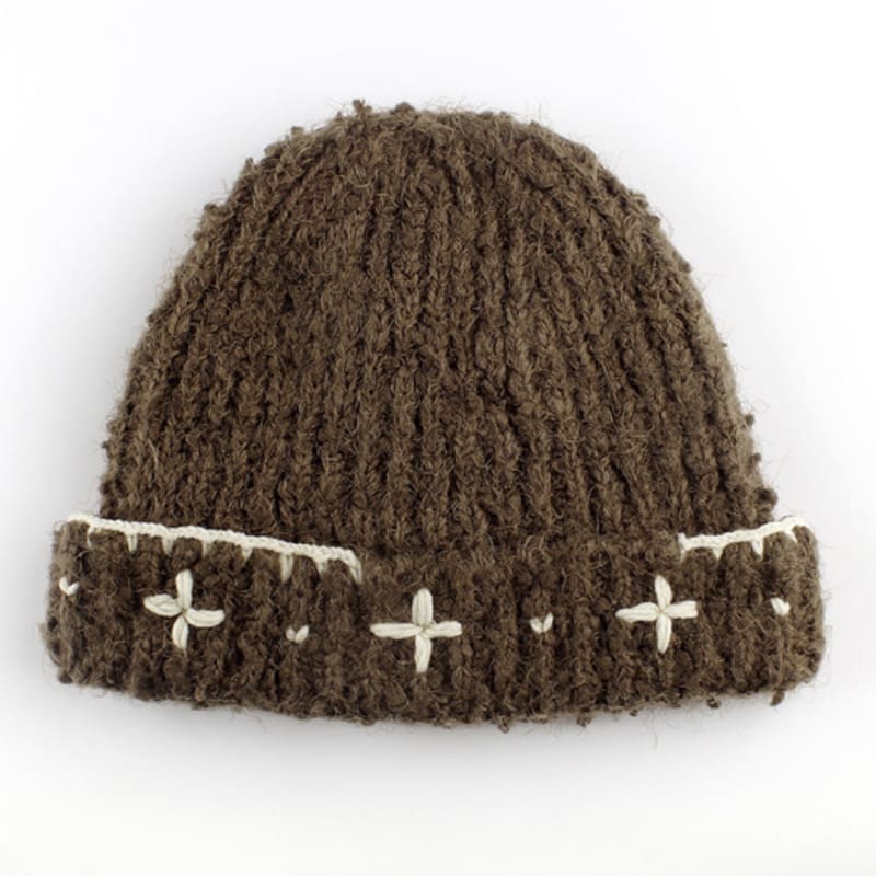 Rubati Flower Hand Stitched Beanie_BROWN ONE
Rubati Flower Hand Stitched Beanie_BROWN ONE