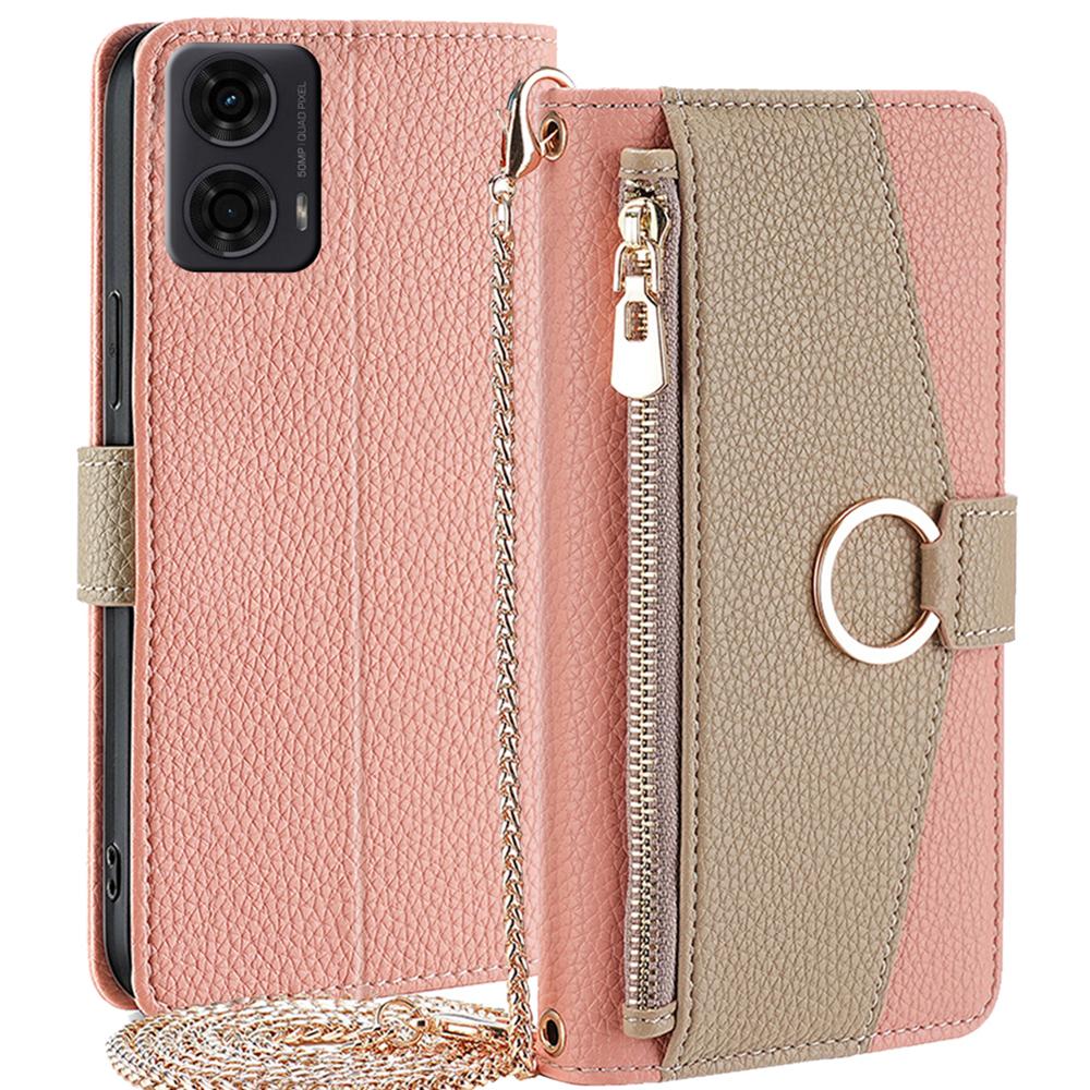 For Motorola Moto E14 4G/G04 4G/G04s 4G/G24 4G Case Zipper Wallet Leather Phone Cover with Mirror Design Pink
For Motorola Moto E14 4G/G04 4G/G04s 4G/G24 4G Case Zipper Wallet Leather Phone Cover with Mirror Design Pink