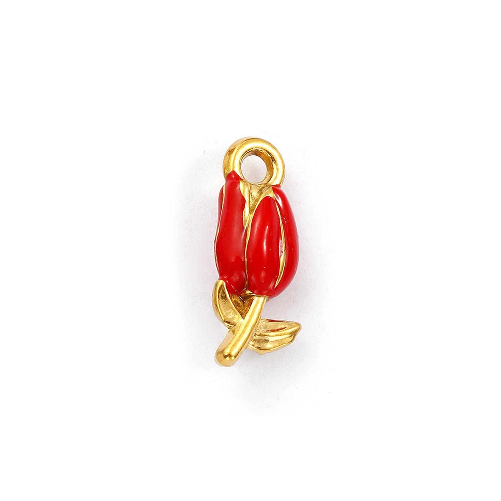 1PC 304 Stainless Steel Charms 18K Gold Plated Enamel Tulip Flower 3D Pendants For Necklace Jewelry Making Findings 20mm x 8mm червоний
1PC 304 Stainless Steel Charms 18K Gold Plated Enamel Tulip Flower 3D Pendants For Necklace Jewelry Making Findings 20mm x 8mm червоний