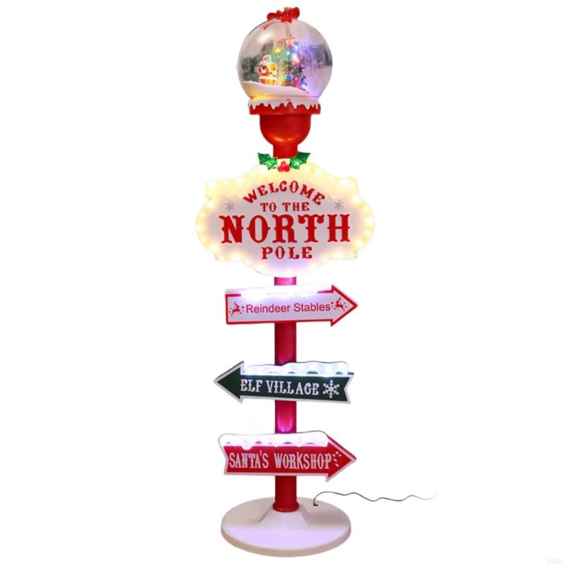 Christmas Santa Street Signs Decoration With Music And Falling Snow Effect
Christmas Santa Street Signs Decoration With Music And Falling Snow Effect