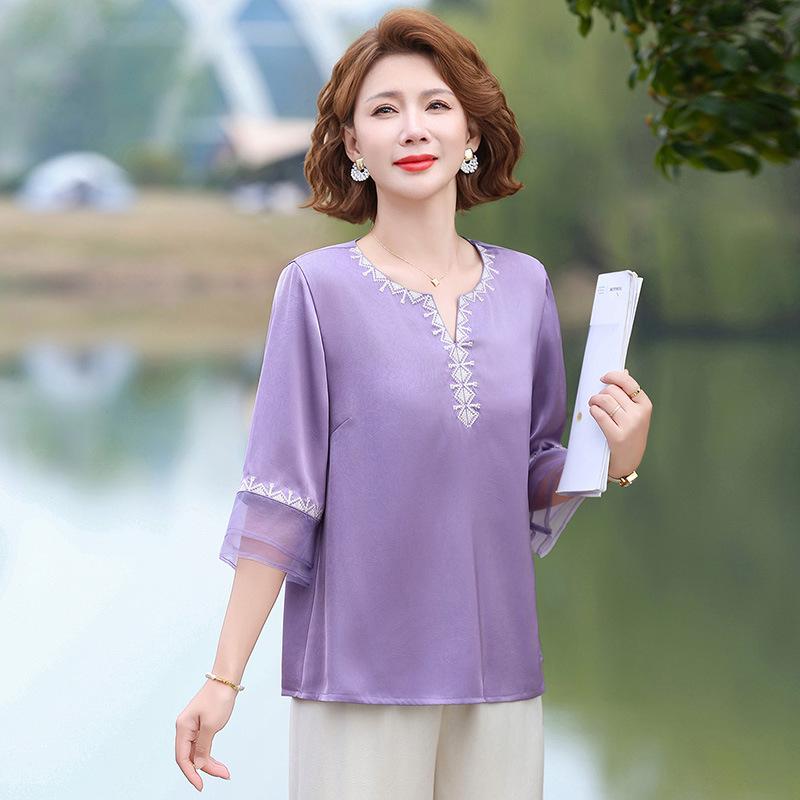 Artistic Embroidered Mid-Sleeve Casual Shirt for Young and Mature Women 5XL (suitable for 150-165 jin) фиолетовый
Artistic Embroidered Mid-Sleeve Casual Shirt for Young and Mature Women 5XL (suitable for 150-165 jin) фиолетовый