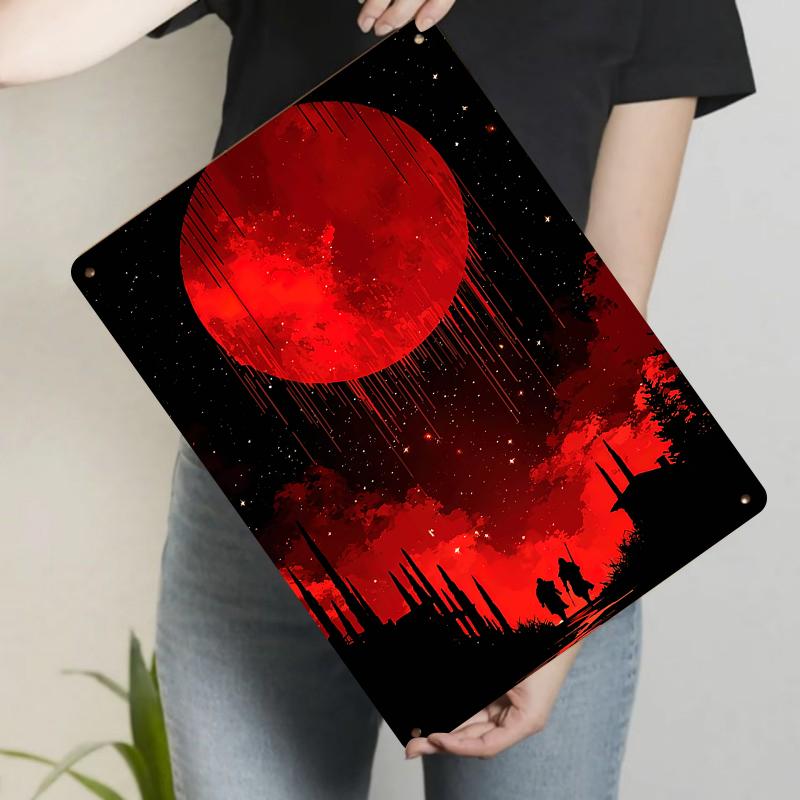 Blood Moon Starry Sky Castle Silhouette Metal Wall Art Decor Modern Minimalist Living RoomMural Painting 20x30cm(7.8x11.8inch)
Blood Moon Starry Sky Castle Silhouette Metal Wall Art Decor Modern Minimalist Living RoomMural Painting 20x30cm(7.8x11.8inch)