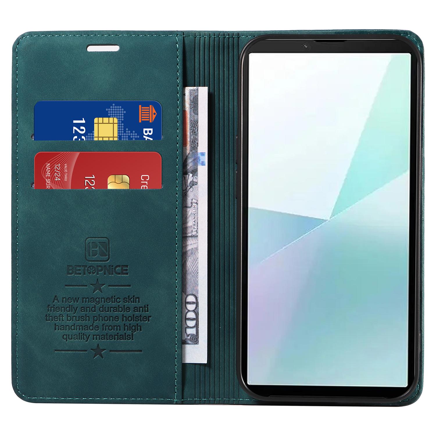 BETOPNICE 003 For Sony Xperia 10 VI Case Leather Phone Cover Strong Magnetic Closure Green
BETOPNICE 003 For Sony Xperia 10 VI Case Leather Phone Cover Strong Magnetic Closure Green