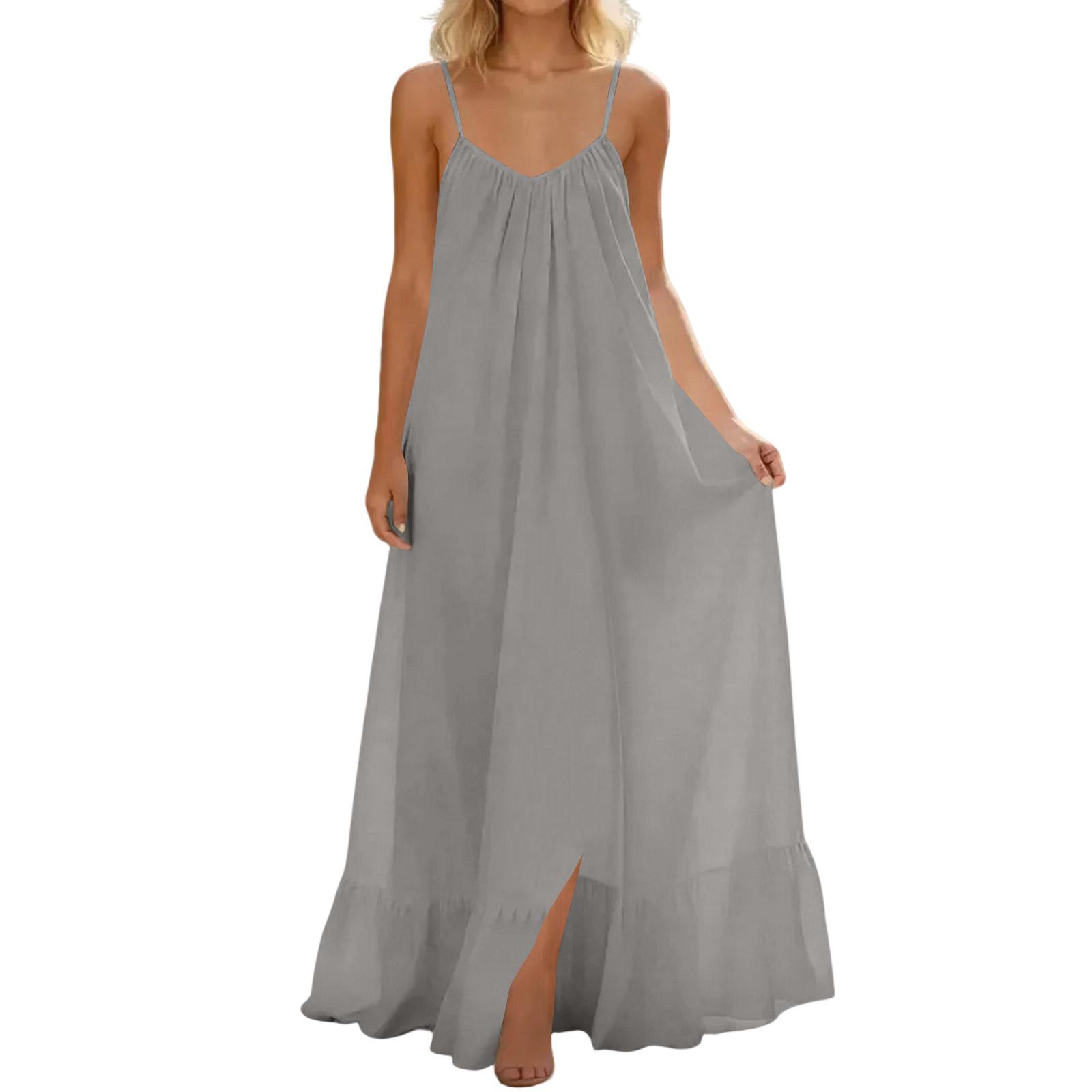 O-Neck Dress For Women Casual Comfy Cotton Linen Short Sleeve Tunic Beach Dresses With Pockets XL
O-Neck Dress For Women Casual Comfy Cotton Linen Short Sleeve Tunic Beach Dresses With Pockets XL