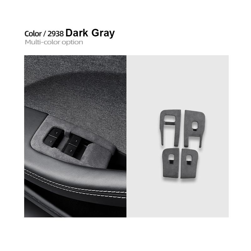 Для Tesla Model 3 Highland 2024 кнопка подъема окна рамка крышка замша переключатель подъема защитная наклейка аксессуары для салона автомобиля for M3 Highland темно-серого
Для Tesla Model 3 Highland 2024 кнопка подъема окна рамка крышка замша переключатель подъема защитная наклейка аксессуары для салона автомобиля for M3 Highland темно-серого