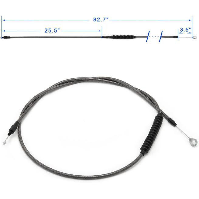 TOFR 82.7 Stainless Steel Clutch Cable for Harley Touring Road King Road Glide Electra Glide Street Glide Softail Custom Fatboy Deluxe Dyna Low 63
TOFR 82.7 Stainless Steel Clutch Cable for Harley Touring Road King Road Glide Electra Glide Street Glide Softail Custom Fatboy Deluxe Dyna Low 63