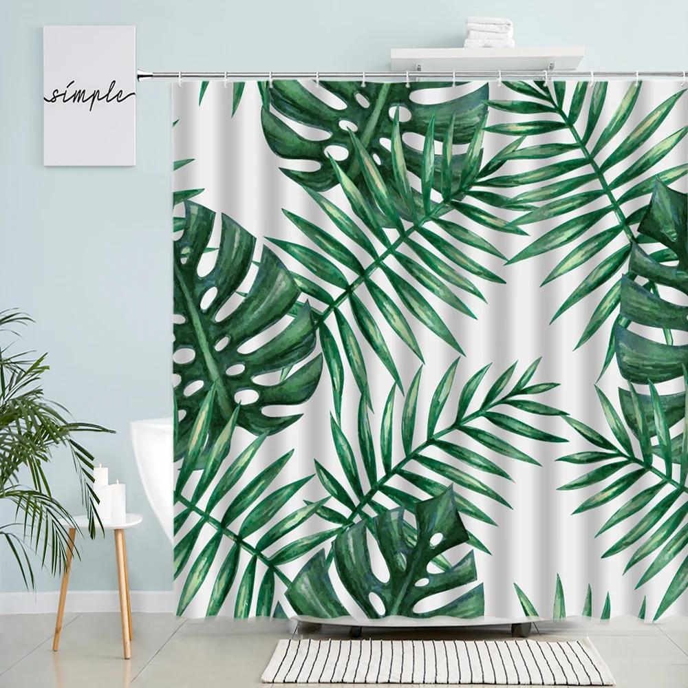 Tropical Palm Leaf Monstera Shower Curtains Watercolor Flower Plant Leaves Parrot Print Cloth Bath Curtain Nordic Bathroom Decor W60H190(CM)-1 Pcs
Tropical Palm Leaf Monstera Shower Curtains Watercolor Flower Plant Leaves Parrot Print Cloth Bath Curtain Nordic Bathroom Decor W60H190(CM)-1 Pcs