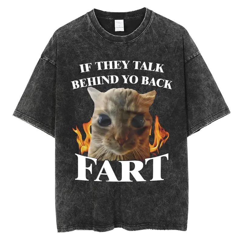 Funny Cat Meme TShirt Vintage Washed Cotton Retro Harajuku Graphic Tee Streetwear Unisex Top 2XL
Funny Cat Meme TShirt Vintage Washed Cotton Retro Harajuku Graphic Tee Streetwear Unisex Top 2XL