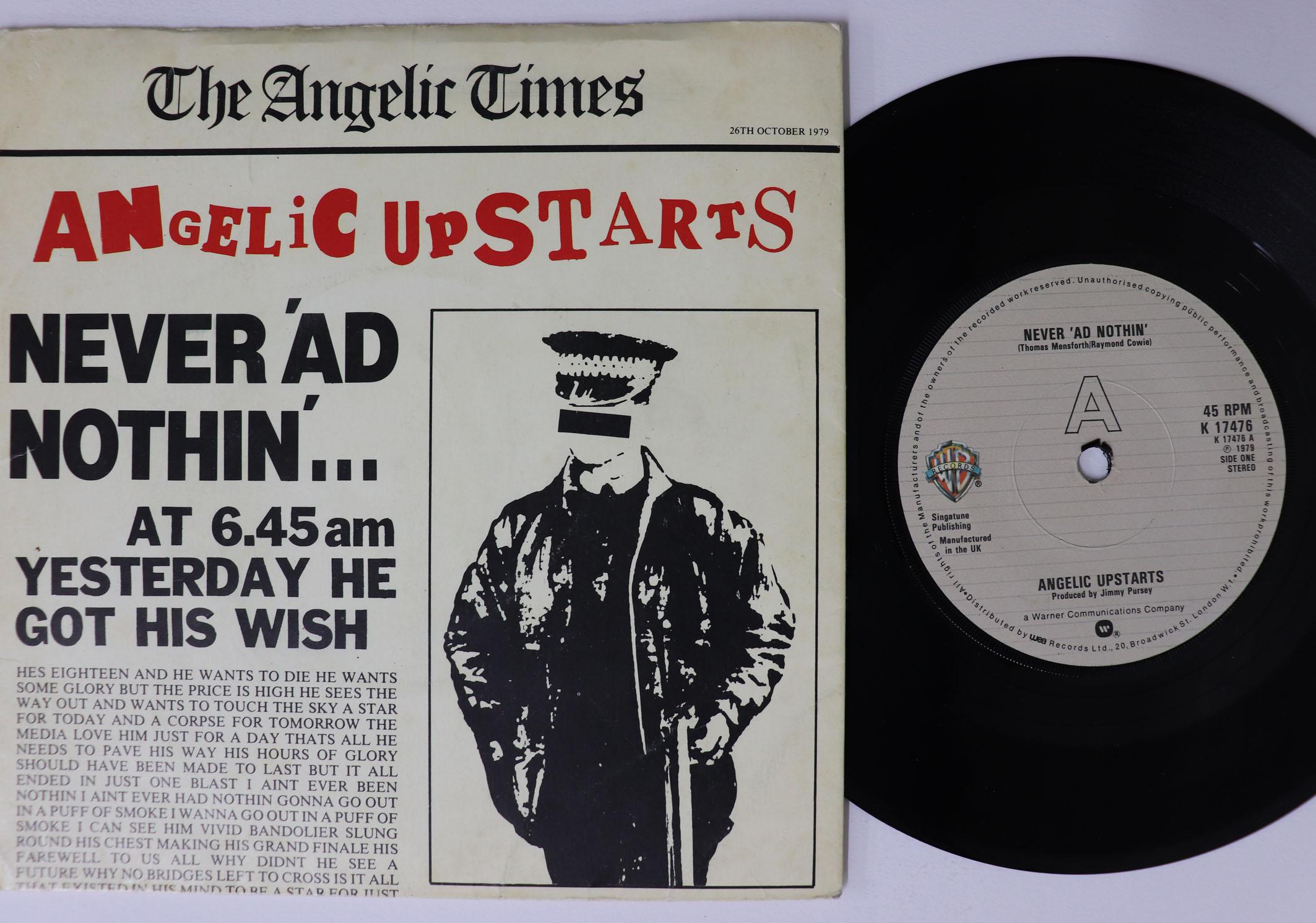 7inch Record ANGELIC UPSTARTS Never ad Nothin Nowhere Left To K17476 WARNER BROS 1979 UK Rock Used
7inch Record ANGELIC UPSTARTS Never ad Nothin Nowhere Left To K17476 WARNER BROS 1979 UK Rock Used