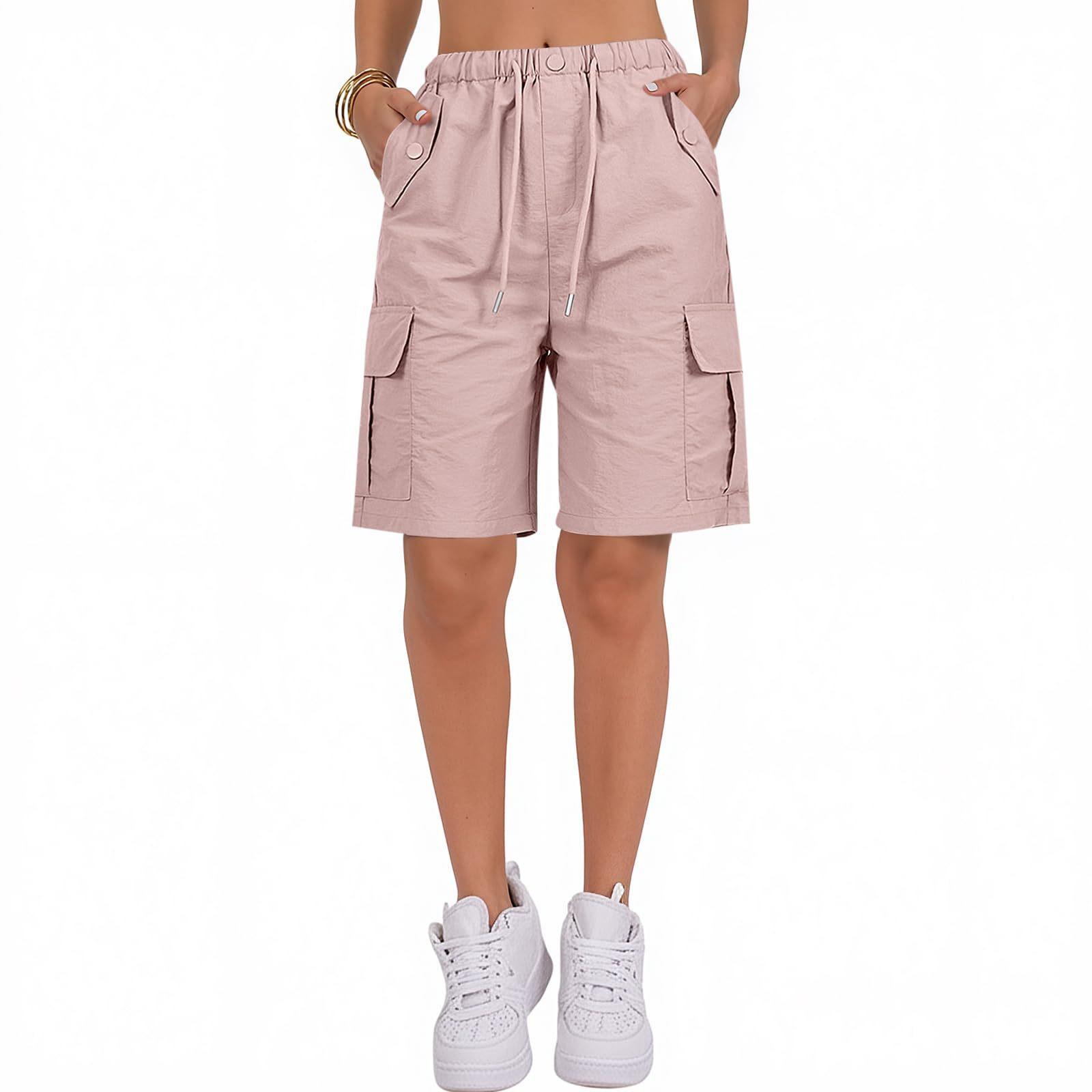 women s Mid Waist Quick Dry Cargo Shorts Casual Multi Pocket Five Point Short Pants 4XL рожевий
women s Mid Waist Quick Dry Cargo Shorts Casual Multi Pocket Five Point Short Pants 4XL рожевий