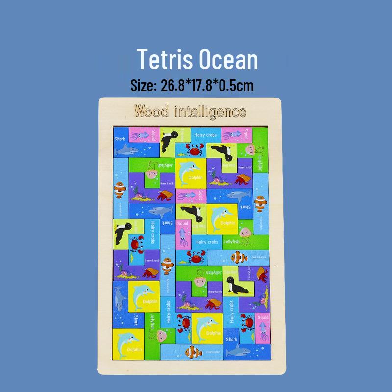 Tetris Building Blocks: Interactive Educational Toy for Parent-Child Play, Multi-functional Puzzle Board, Early Education, Animal-Themed Splicing.
Tetris Building Blocks: Interactive Educational Toy for Parent-Child Play, Multi-functional Puzzle Board, Early Education, Animal-Themed Splicing.