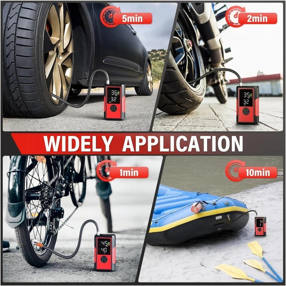 200PSI Car Air Compressor With Battery 10000mAh Portable Electric Tire Inflator For Car Motorcycle Air Pump Tire Inflatable Pump чорний
200PSI Car Air Compressor With Battery 10000mAh Portable Electric Tire Inflator For Car Motorcycle Air Pump Tire Inflatable Pump чорний