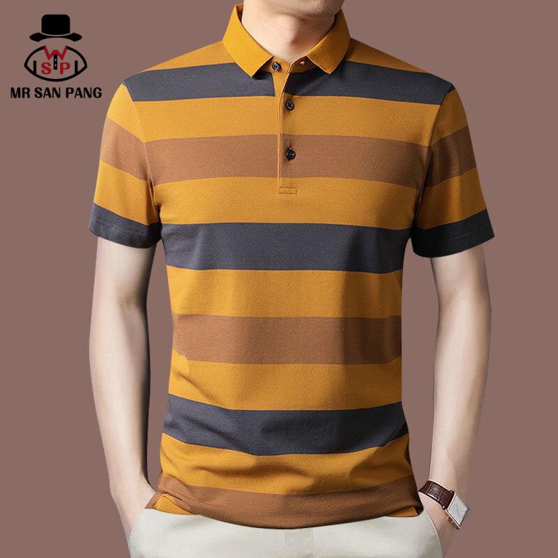 Рубашка поло MSP Мужская летняя мужская футболка с коротким рукавом и лацканами, полосатый свитер, рубашка поло на пуговицах 5XL
Рубашка поло MSP Мужская летняя мужская футболка с коротким рукавом и лацканами, полосатый свитер, рубашка поло на пуговицах 5XL