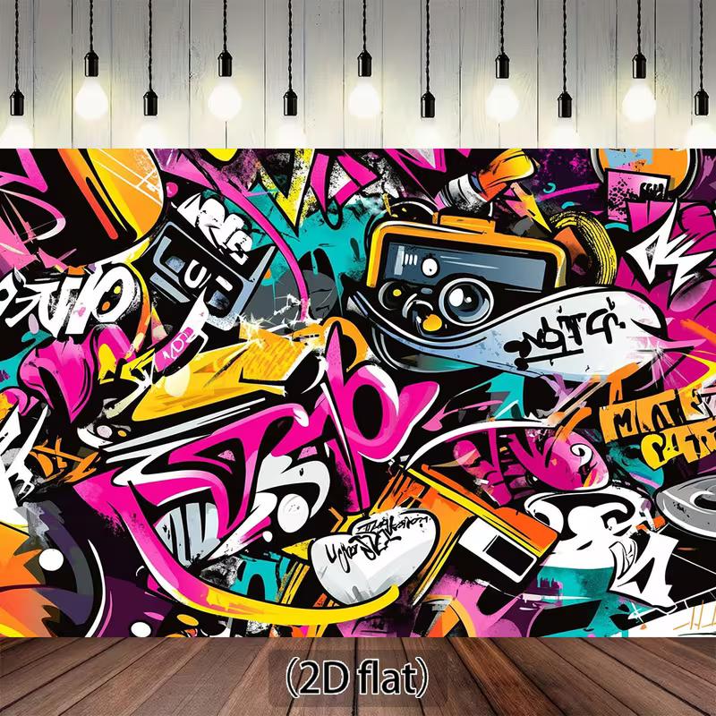 2D Urban Graffiti Backdrop, Pink & Yellow Street Art Camera & Music Elements Background 47.2x31.5inch/120*80cm
2D Urban Graffiti Backdrop, Pink & Yellow Street Art Camera & Music Elements Background 47.2x31.5inch/120*80cm