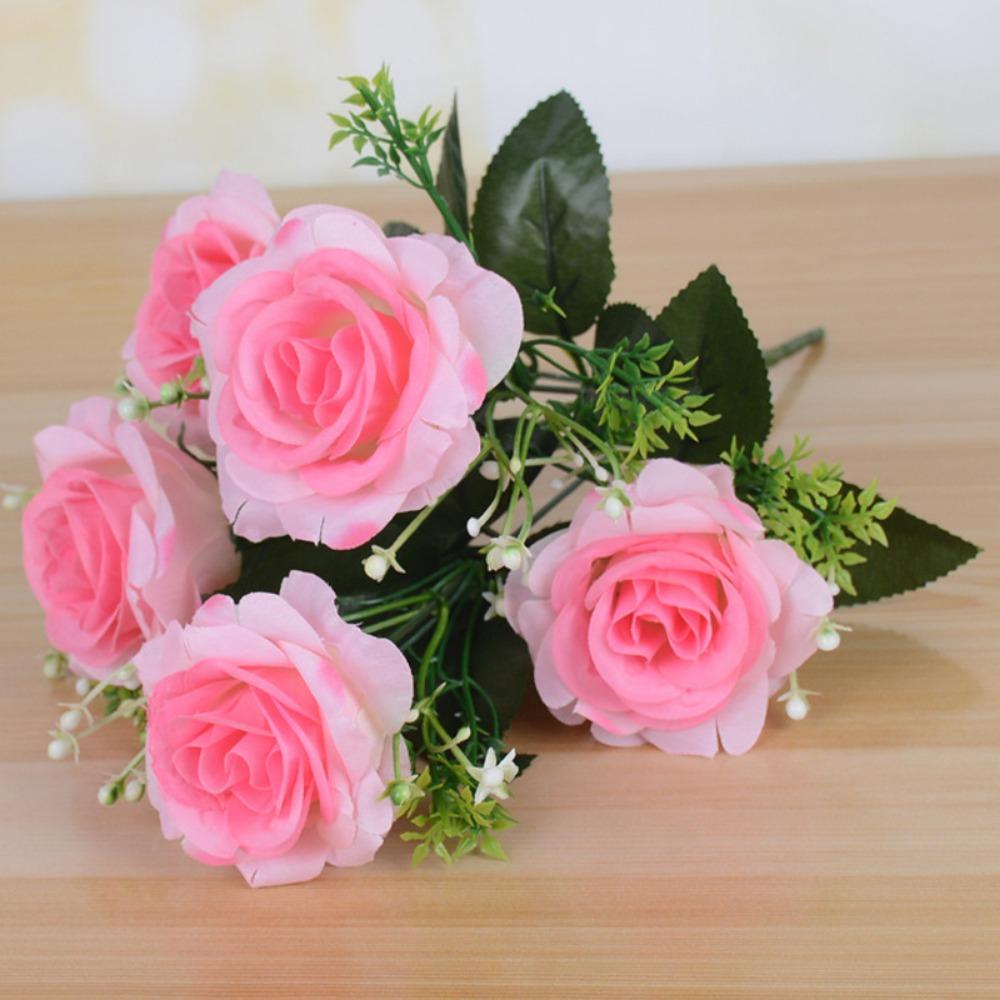 New 5 Heads Real Happy Flower Silk Photography Photo Gift Natural Simulated Rose Buds Haitang Flower Home Decorative
New 5 Heads Real Happy Flower Silk Photography Photo Gift Natural Simulated Rose Buds Haitang Flower Home Decorative